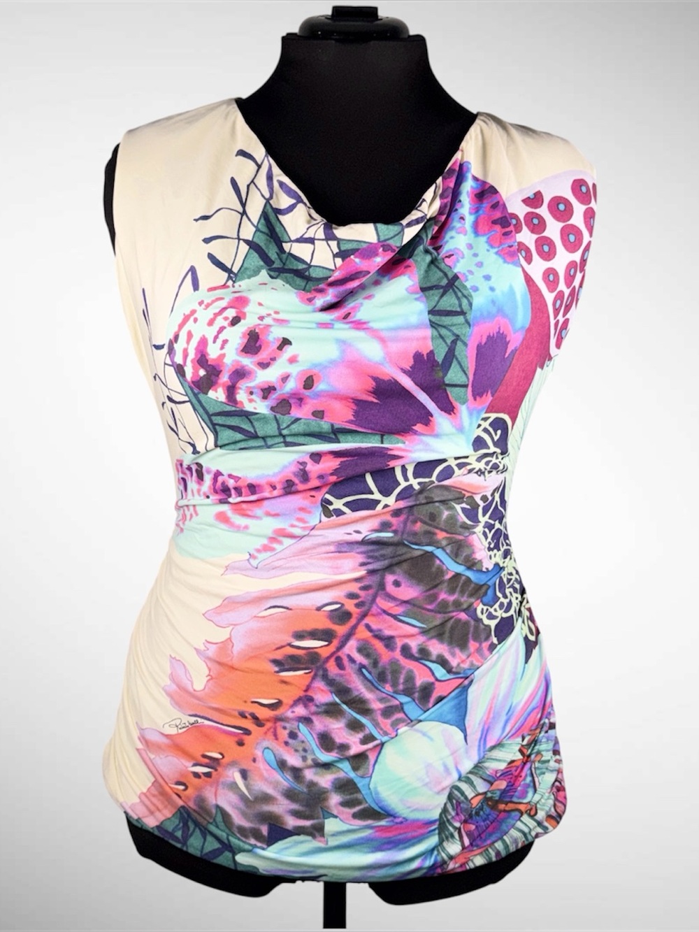 Women’s Roberto Cavalli Multicolored Blouse Size 46 (US 10)